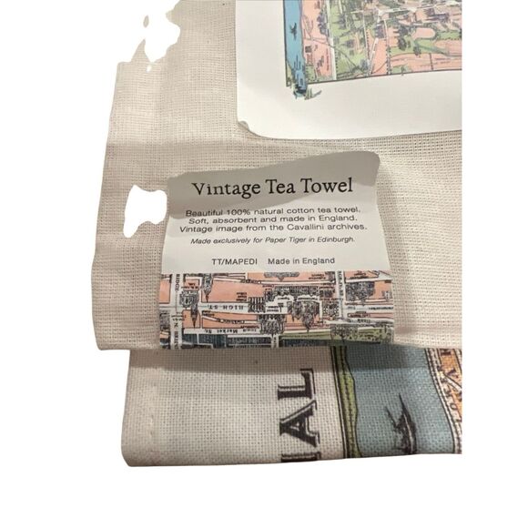 Vintage Tea Towel of  Edinburgh and Leith - Picture 2 of 2